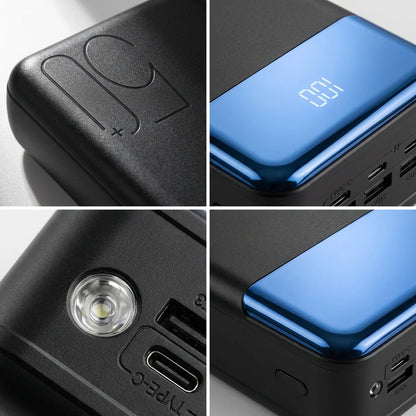High-Capacity Power Bank with Built-In LED Lights