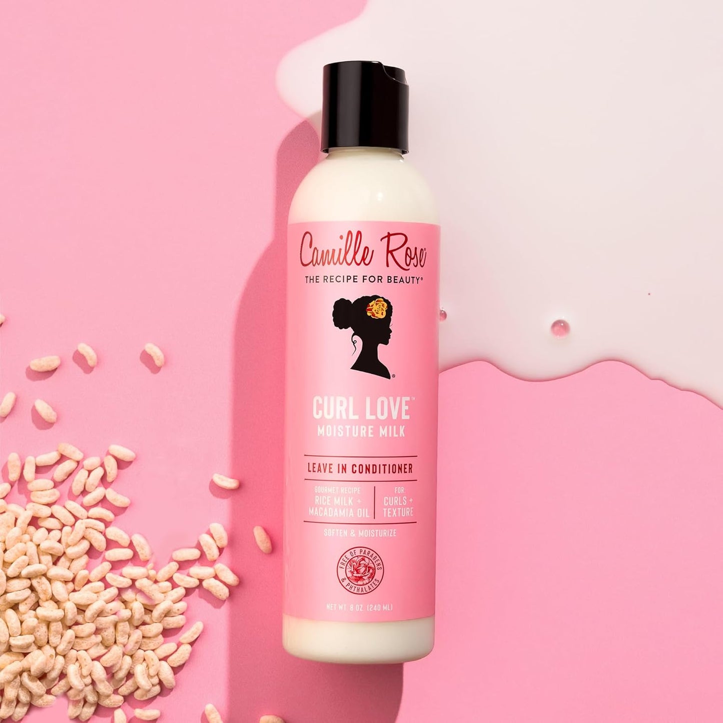 Leave-In Conditioner, Curl Love Moisture Milk – Curly Hair Moisture, Detangler, Frizz Control, 8 Fl Oz