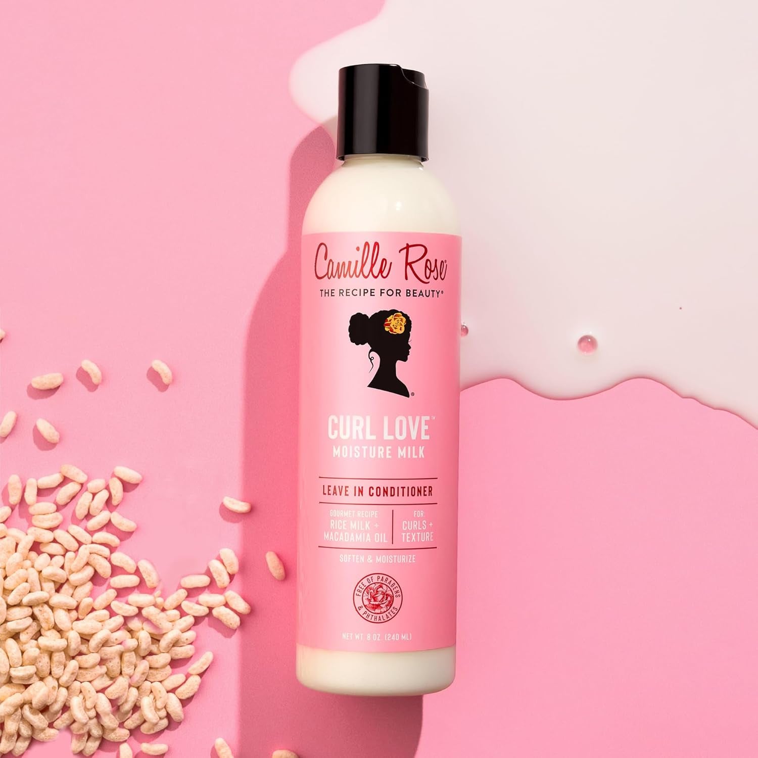 Leave-In Conditioner, Curl Love Moisture Milk – Curly Hair Moisture, Detangler, Frizz Control, 8 Fl Oz