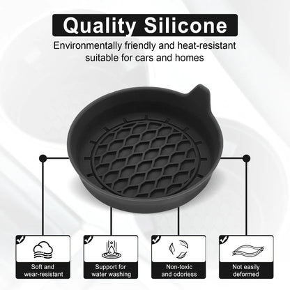 2/4Pcs Car Cup Holder Coaster Silicone Cup Holder Insert Universal Non-Slip Cup Holders Car Accessories Interior Silent Cup Pad