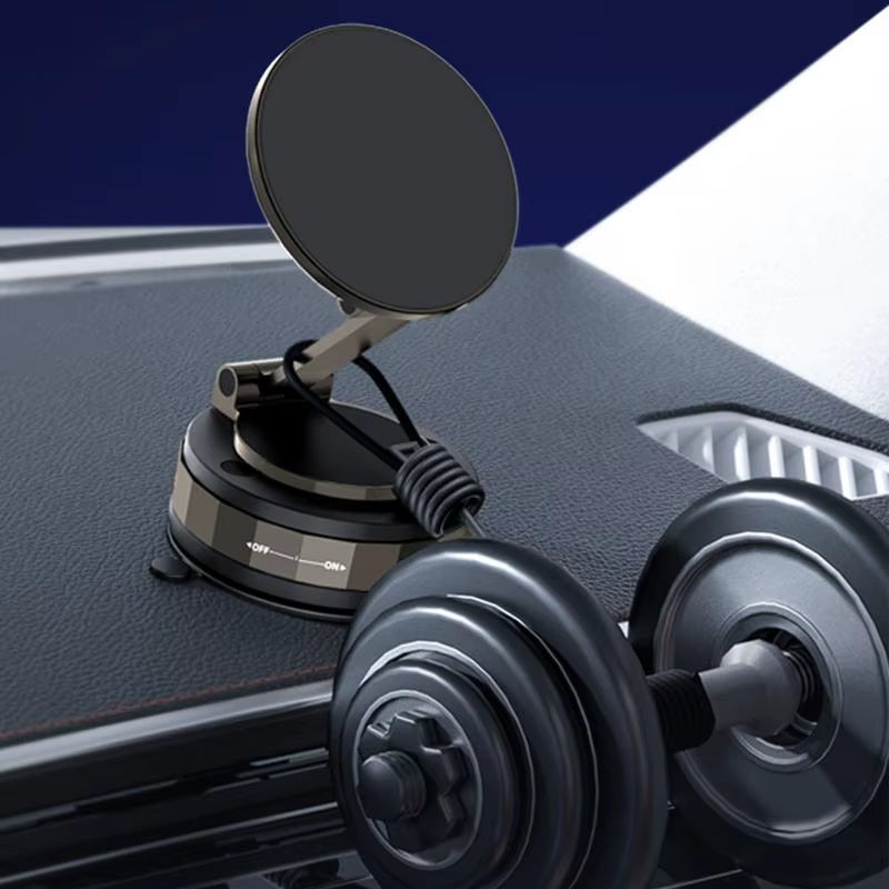 Car Suction Magnetic Phone Mount Suction Cup Dashboard Magnetic Phone Mount Home Road-Trip Use Smartphones Support Automotive