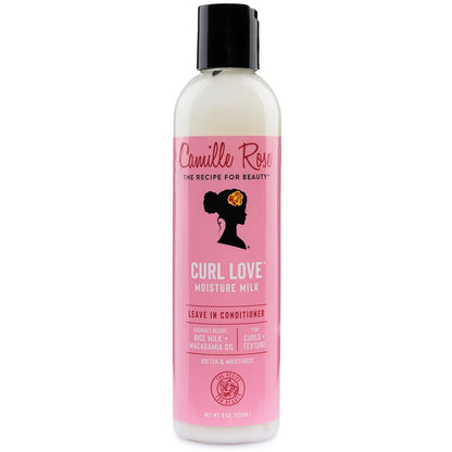 Leave-In Conditioner, Curl Love Moisture Milk – Curly Hair Moisture, Detangler, Frizz Control, 8 Fl Oz